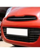 univerzális fekete rendszámtábla keret 2 db-os szett, rugalmas ABS anyag, rezgésmentes kivitel