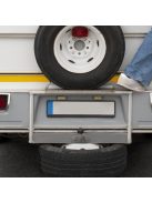 univerzális fekete rendszámtábla keret 2 db-os szett, rugalmas ABS anyag, rezgésmentes kivitel