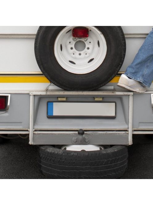 univerzális fekete rendszámtábla keret 2 db-os szett, rugalmas ABS anyag, rezgésmentes kivitel