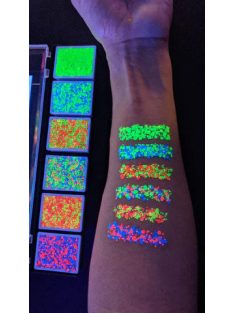   VIVID Glitter UV/Neon csillámkrém Galactic 6 színű paletta