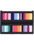 PXP Professional Colours arcfesték paletta Big Pastel Princess Lyudmyla Kotovával, 6 színű splitcake és rainbow cake arcfesték készlet.