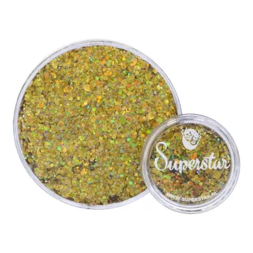 Arany napsugár hatású Superstar chunky glitter krém metálfényű csillogással