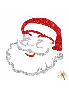 Csillámtetoválás sablon 5x5 cm - Télapó 472