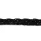 Csipke 100% pamut 2 cm-es fekete