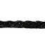 Csipke 100% pamut 2 cm-es fekete