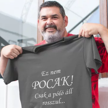 Vicces póló pocakos uraknak.