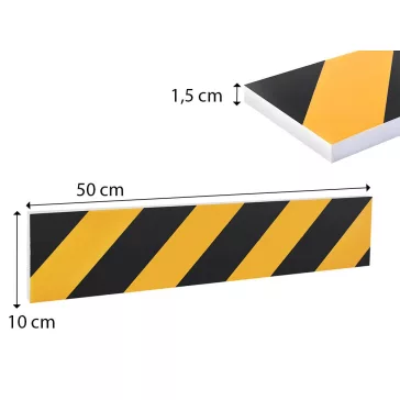 Öntapadós garázs falvédő – 50 × 10 × 1,5 cm