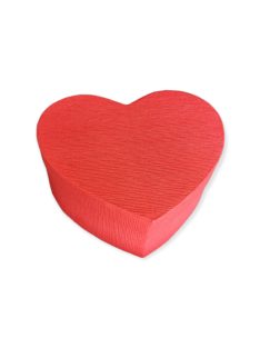 Papír ajándék doboz - szív alakú 19x17cm