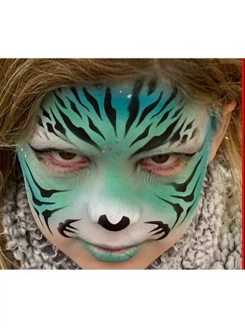 Arcfestés sablon - Tigris félarc minta