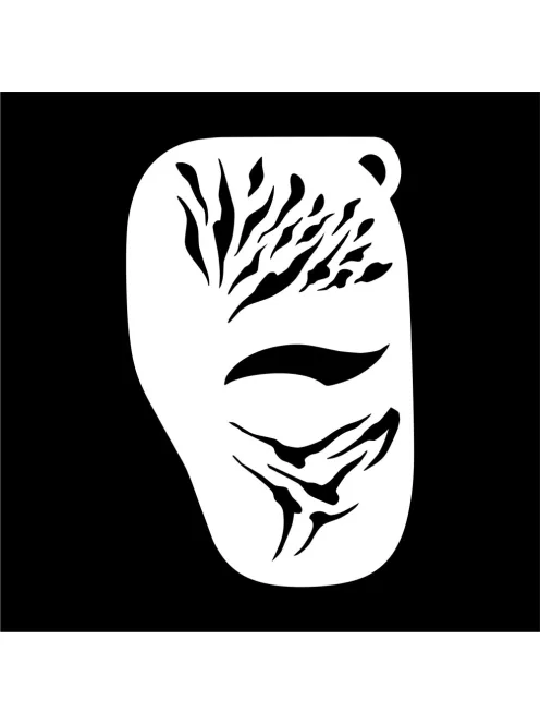 Arcfestés sablon - Tigris félarc minta