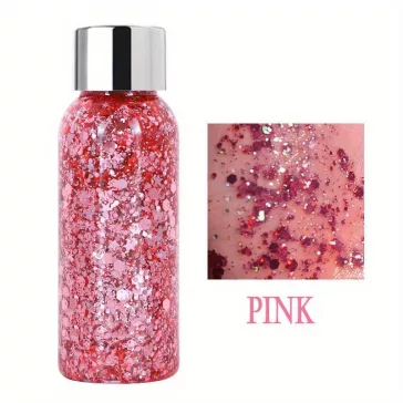 Laura Serna Chunky face and Body glitter gel - Pink