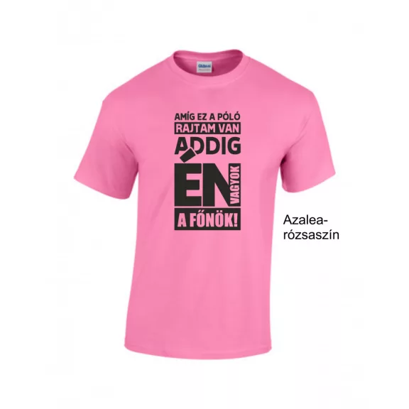 Póló- Amíg ez a póló rajtam van én vagyok a főnök!