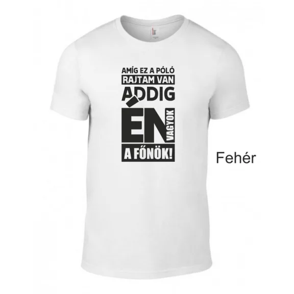 Póló- Amíg ez a póló rajtam van én vagyok a főnök!