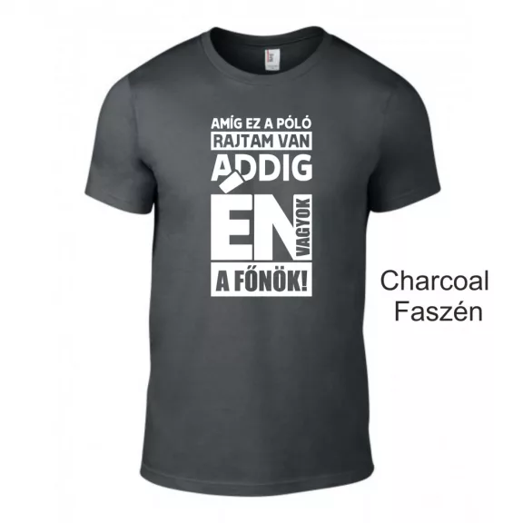 Póló- Amíg ez a póló rajtam van én vagyok a főnök!