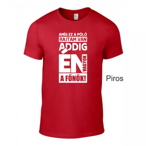 Póló- Amíg ez a póló rajtam van én vagyok a főnök!
