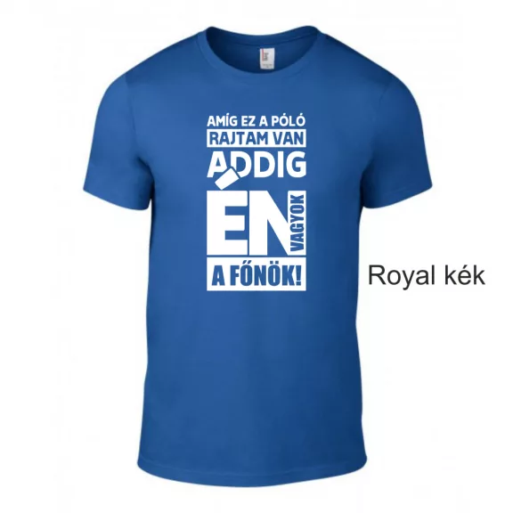 Póló- Amíg ez a póló rajtam van én vagyok a főnök!