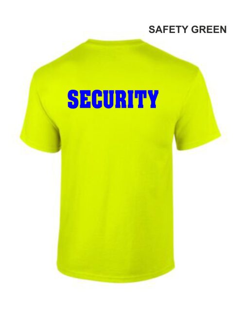 Biztonsági őr, Security, Rendező Póló Safety Green