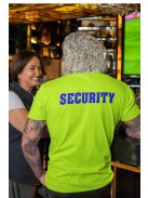 Biztonsági őr, Security, Rendező Póló Safety Green