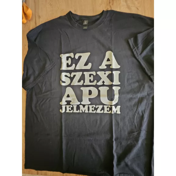 2XL póló vicces fekete