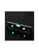 Precíziós lézeres szintező 20 cm-es, 1,4 m-es mérőszalaggal, lézeres mérővel, 3 üzemmóddal, LED