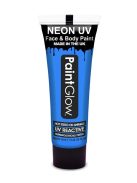 Paintglow Uv - Neon arc és testfesték kék 10ml