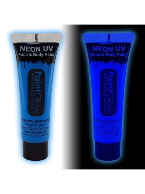 Paintglow Uv - Neon arc és testfesték kék 10ml