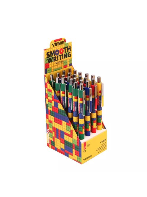 Vinson Golyóstoll 0,7 mm – Lego Mintás