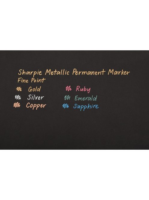 Sharpie Permanent Marker Fine alkoholos filc - Metál színek