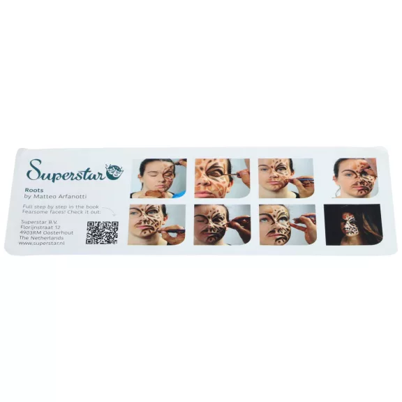 Superstar 12 színű arcfesték készlet bőrtónusokkal és alapszínekkel, SKIN TONE paletta professzionális arcfestéshez és karakter sminkhez