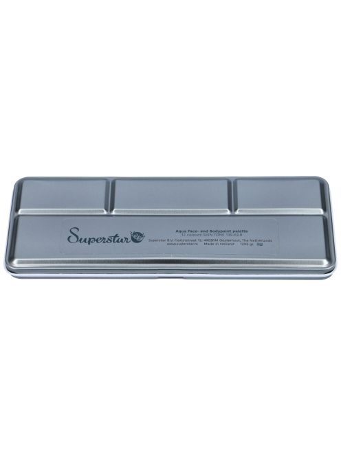 Superstar 12 színű arcfesték készlet bőrtónusokkal és alapszínekkel, SKIN TONE paletta professzionális arcfestéshez és karakter sminkhez