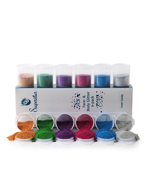 Superstar csillámszett 6 db - Laser Candy Fine 90ml