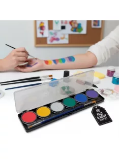 Diamond FX arcfesték - 6 Metál gyöngyház színek paletta