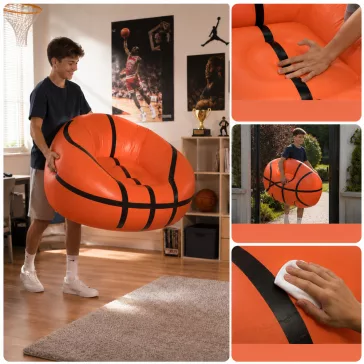 Felfújható kosárlabda puff fotel