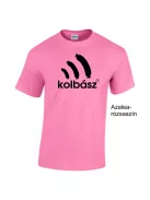 Kolbász mintás póló, vicces gasztronómiai ajándék, disznótoros póló, húsétel póló, pamut póló