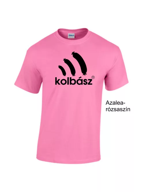 Kolbász mintás póló, vicces gasztronómiai ajándék, disznótoros póló, húsétel póló, pamut póló