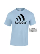 Kolbász mintás póló, vicces gasztronómiai ajándék, disznótoros póló, húsétel póló, pamut póló