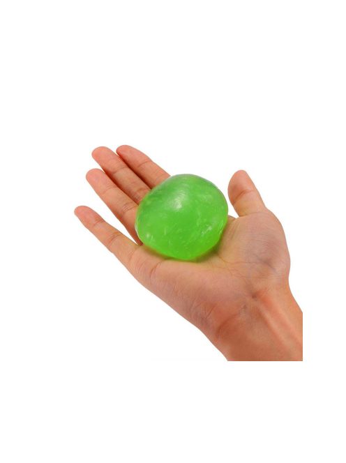 Elasztin gél billentyűzet tisztításához, ahogy épp port és morzsákat szed össze a billentyűk közül