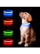 UXIE LED-es világító nyakörv kutyáknak és macskáknak a biztonságos éjszakai sétákhoz