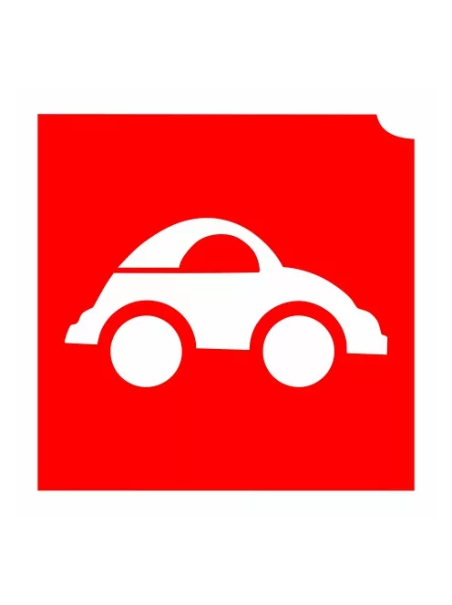 KiviArt 4x4cm Csillámtetoválás sablon 16 autó 