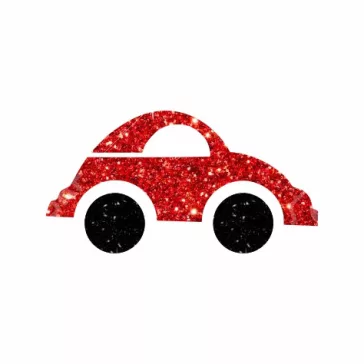 KiviArt 4x4cm Csillámtetoválás sablon 16 autó 