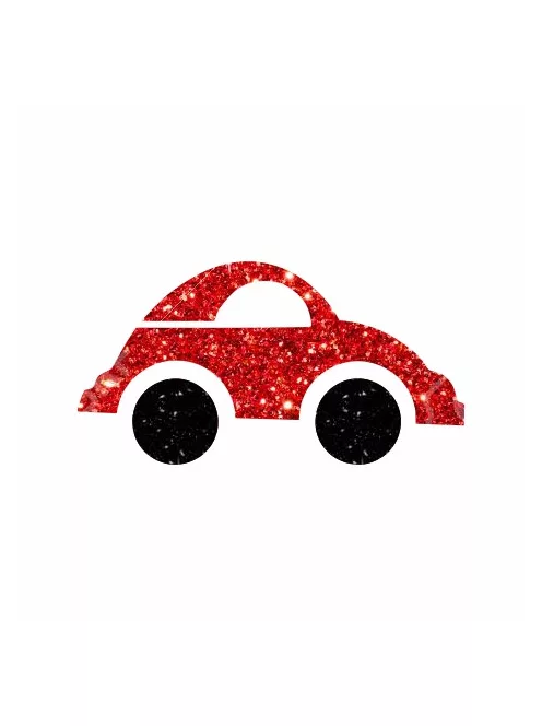 KiviArt 4x4cm Csillámtetoválás sablon 16 autó 