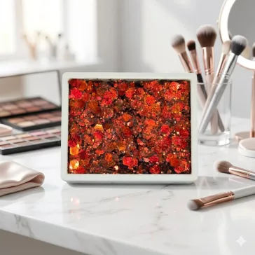 KiviArt Glitter Cream 'Shiny Fox' színjátszó csillámkrém, viasz alapú vegán kozmetikum arcfestéshez