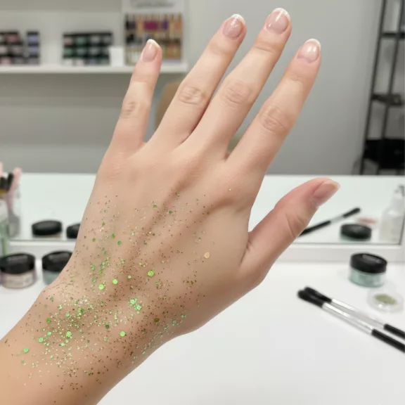 KiviArt Aurora Mixed Chunky Csillám XS13 - Sarki Fény Irizáló Glitter Sminkhez