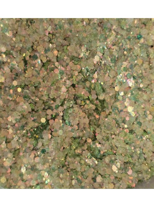 KiviArt Aurora Mixed Chunky Csillám XS13 - Sarki Fény Irizáló Glitter Sminkhez