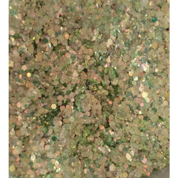KiviArt Aurora Mixed Chunky Csillám XS13 - Sarki Fény Irizáló Glitter Sminkhez