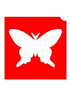 KiviArt 4x4cm Csillámtetoválás sablon 04 lepke 