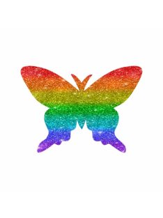 KiviArt 4x4cm Csillámtetoválás sablon 04 lepke 