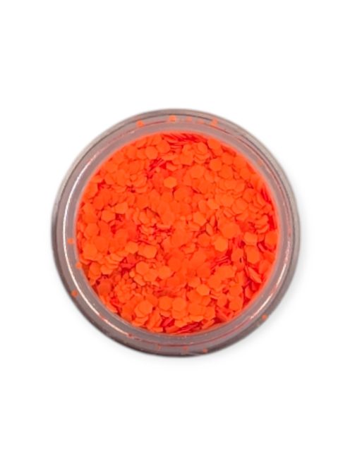 KiviArt Mixed Chunky UV Csillám Orange GSL144 - Világító Narancs Nagyszemcsés Glitter