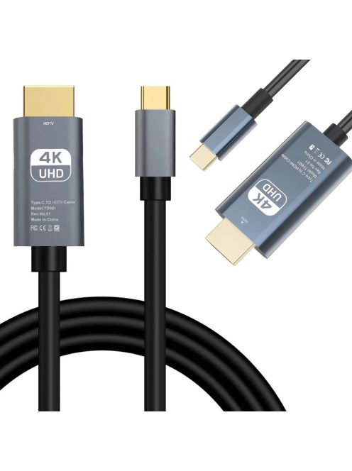 USB-C - HDMI 4K Ultra HD Kábel (1,8m)