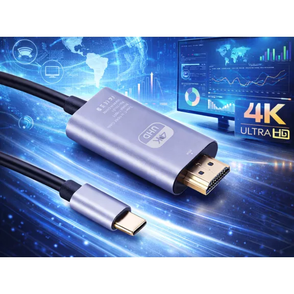 USB-C - HDMI 4K Ultra HD Kábel (1,8m)